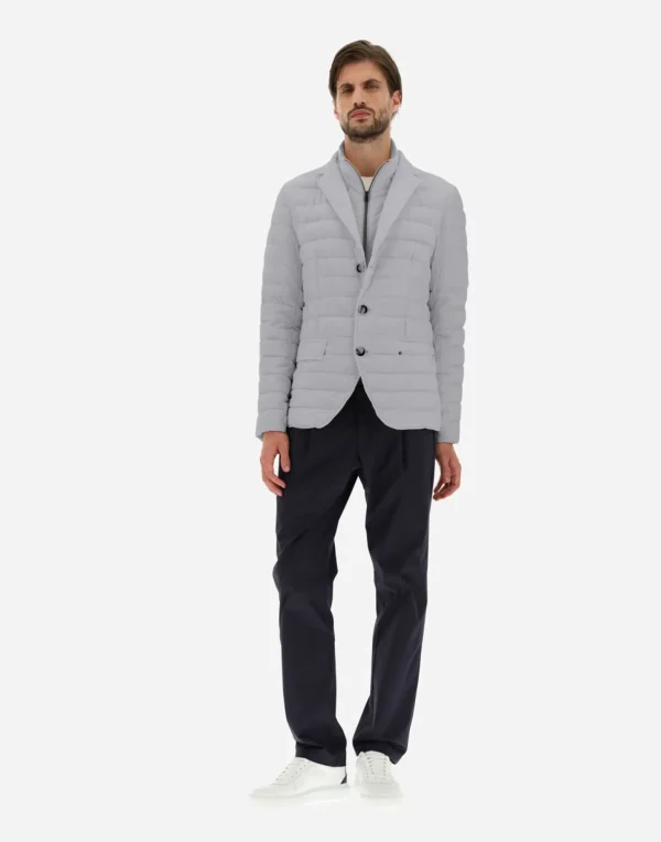 Blazer In Nuage Con Dettagli Monogram>Herno Clearance