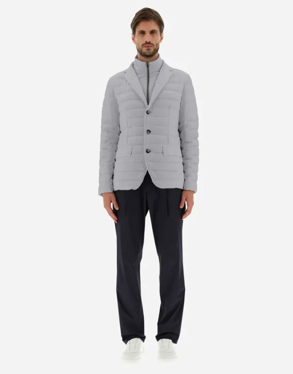 Blazer In Nuage Con Dettagli Monogram>Herno Clearance