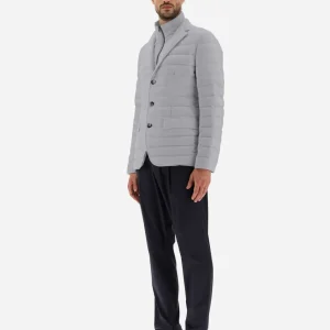 Blazer In Nuage Con Dettagli Monogram>Herno Clearance