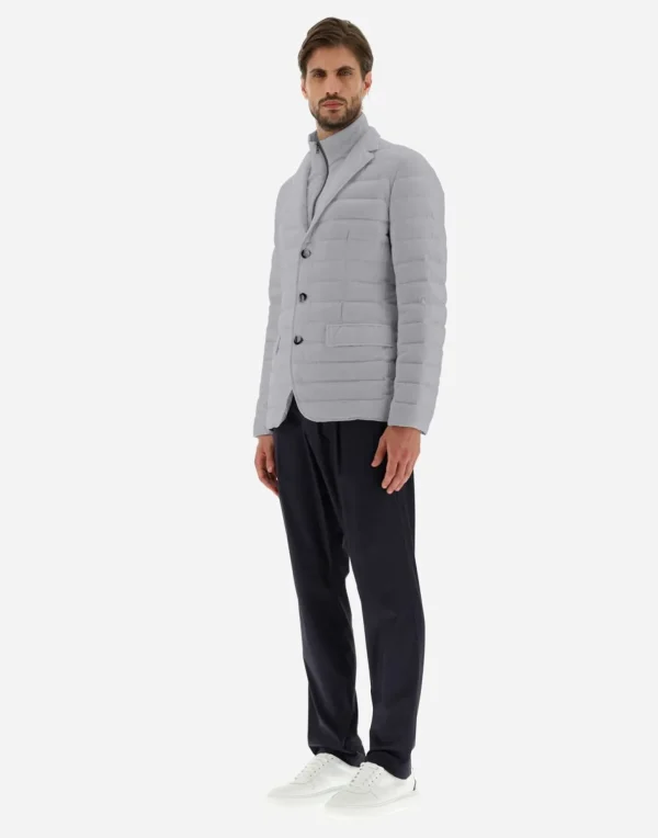 Blazer In Nuage Con Dettagli Monogram>Herno Clearance