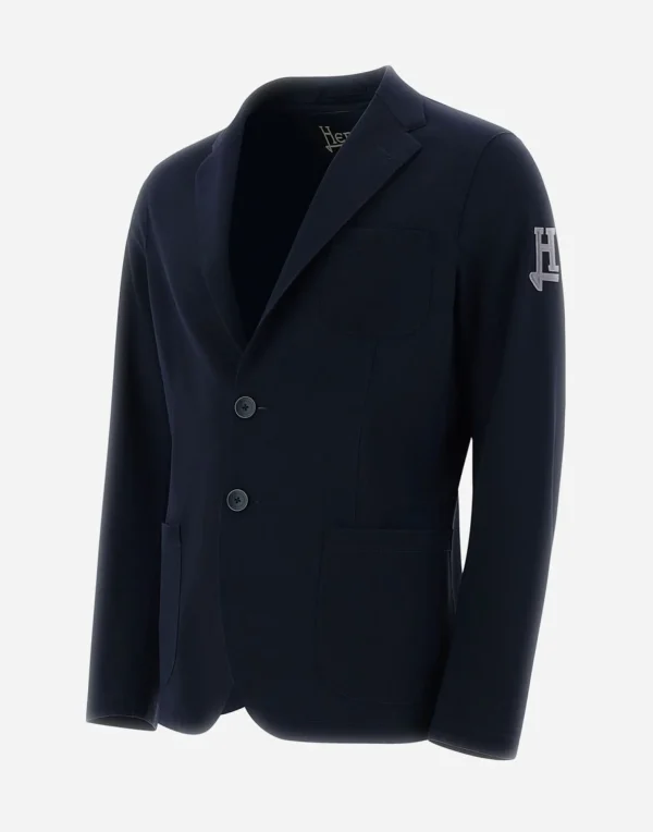 Blazer In Scuba Leggero Non Lavato>Herno Cheap