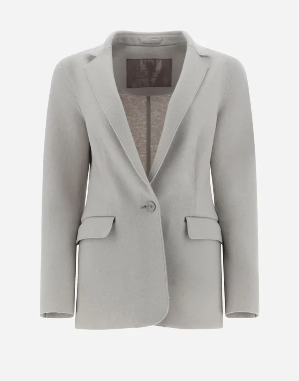 Blazer Resort In Light Boiled Wool>Herno Store