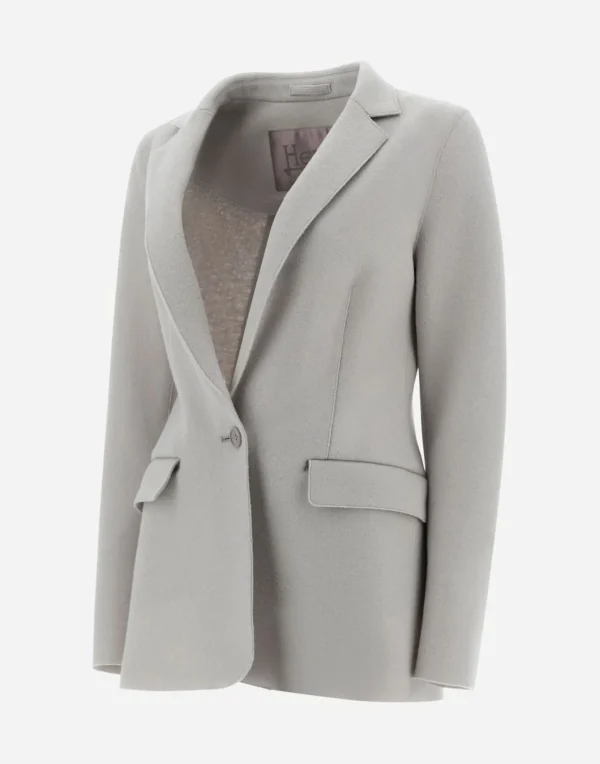 Blazer Resort In Light Boiled Wool>Herno Store