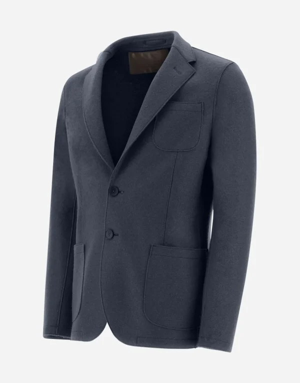 Blazer Resort In Light Boiled Wool>Herno Outlet