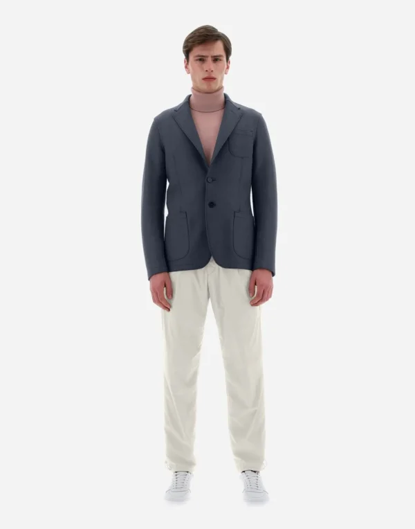 Blazer Resort In Light Boiled Wool>Herno Outlet