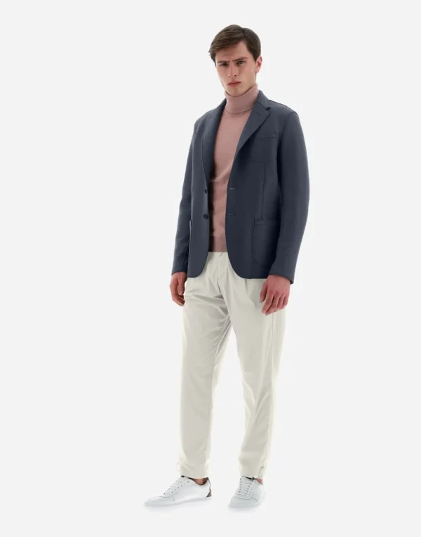 Blazer Resort In Light Boiled Wool>Herno Outlet