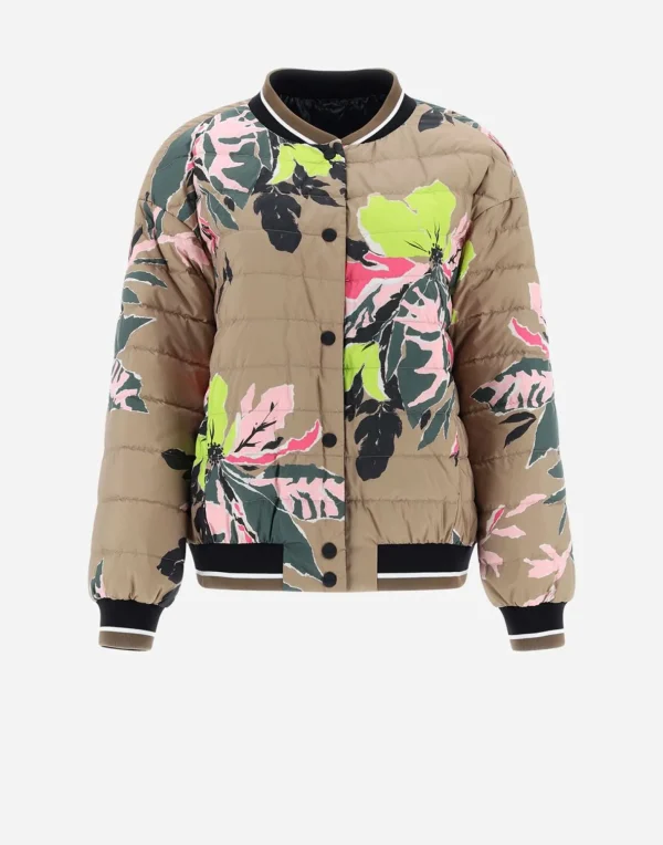 Bomber In Beta Flowers Reversibile A Nylon Ultralight E Nuage>Herno Store