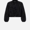 Bomber In Casual Tweed>Herno Discount