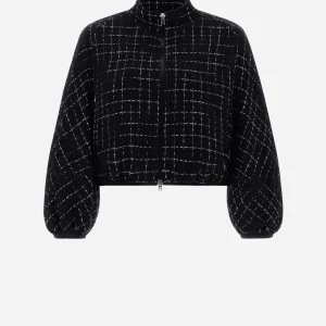 Bomber In Casual Tweed>Herno Discount