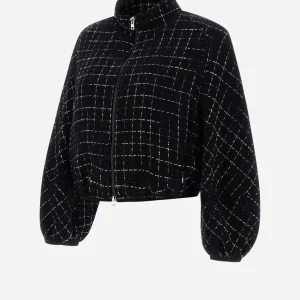 Bomber In Casual Tweed>Herno Discount