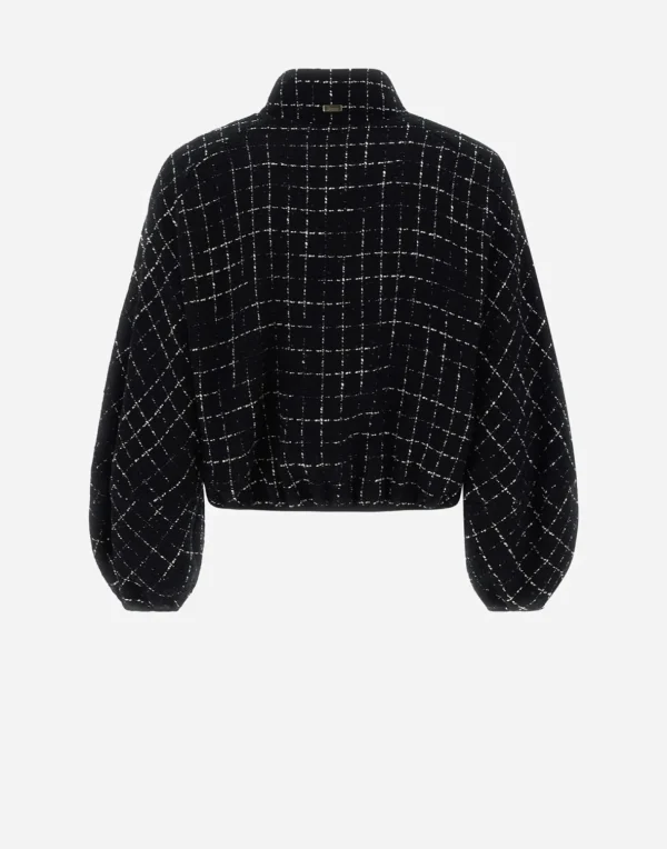 Bomber In Casual Tweed>Herno Discount