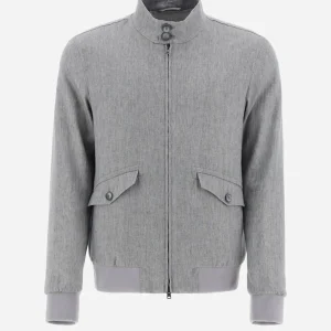 Bomber In Classy Linen>Herno Outlet