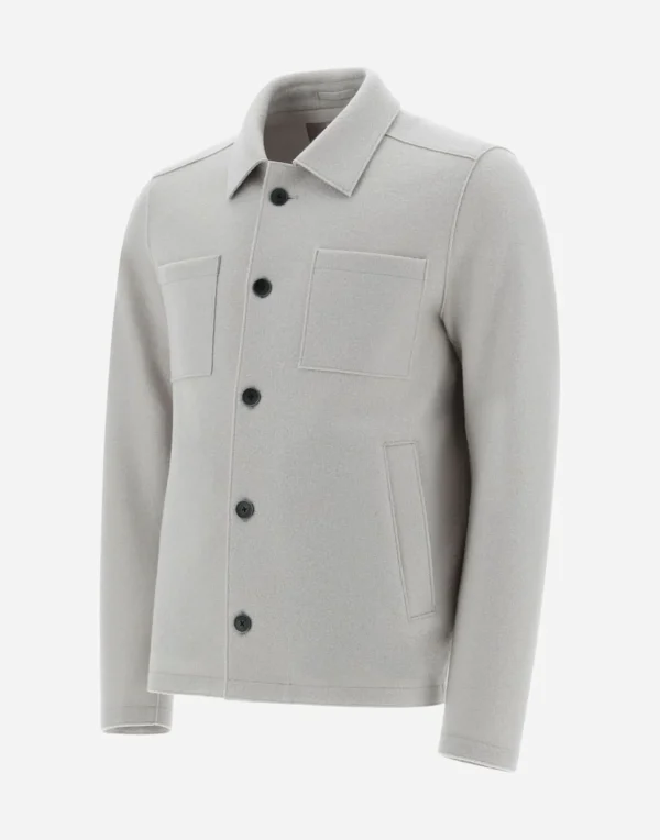 Camicia Resort In Light Boiled Wool>Herno Store