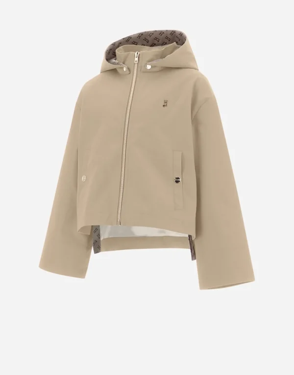Cappa In Delon Con Dettagli Monogram>Herno Hot