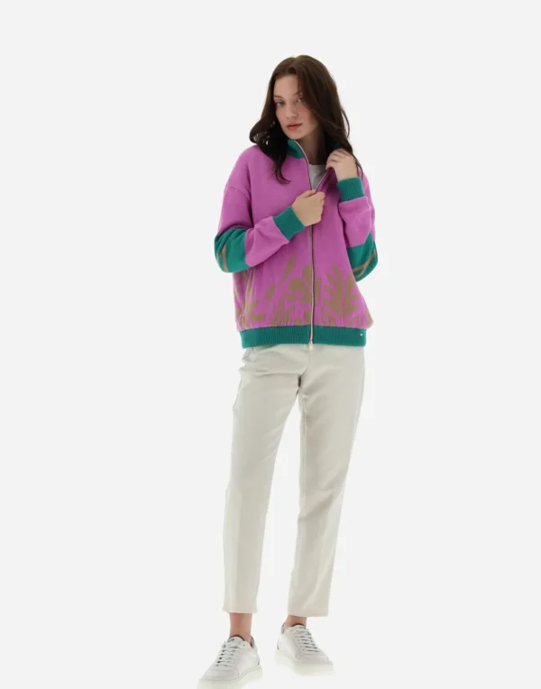 Cardigan In Cashmere Flora>Herno Cheap