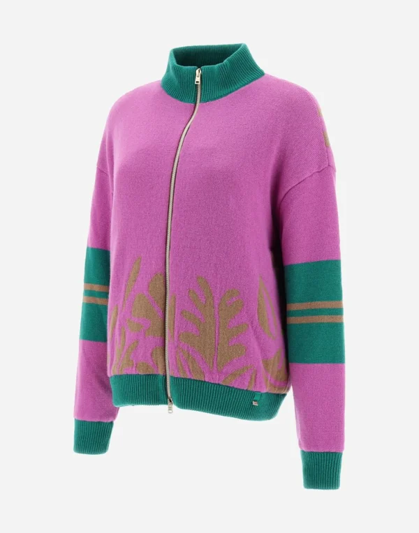 Cardigan In Cashmere Flora>Herno Cheap