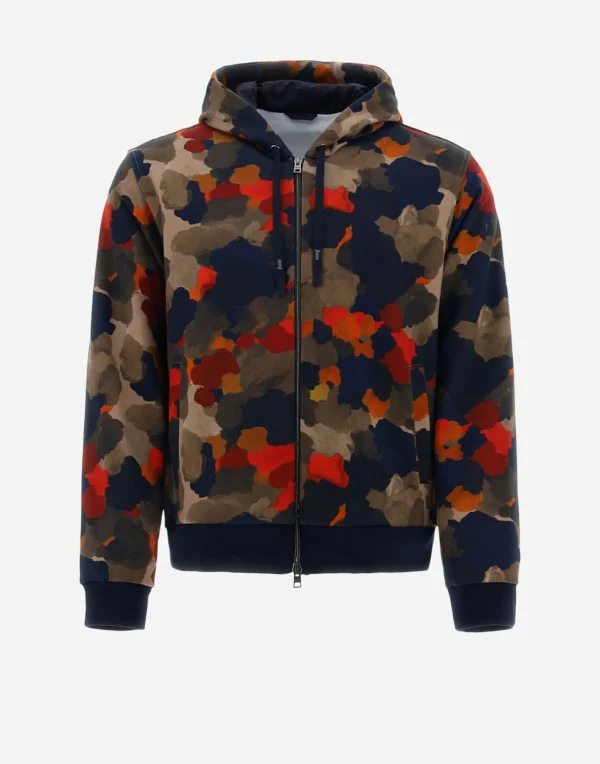 Felpa In Spring Camo Sweater>Herno Cheap