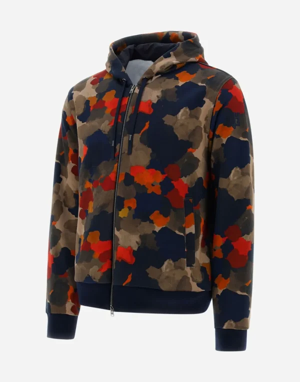 Felpa In Spring Camo Sweater>Herno Cheap