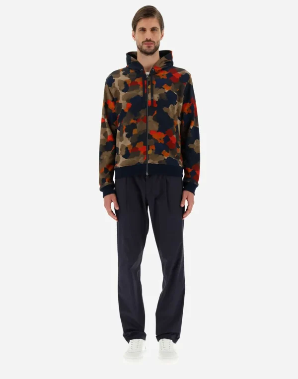 Felpa In Spring Camo Sweater>Herno Cheap