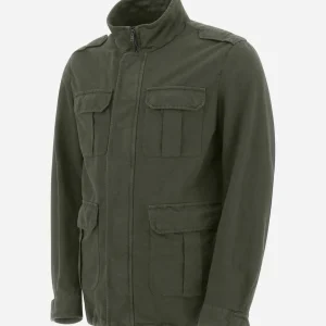 Field Jacket In Cotone E Lino Tinto In Capo>Herno New