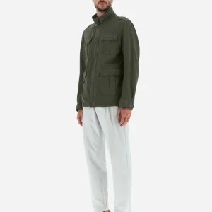 Field Jacket In Cotone E Lino Tinto In Capo>Herno New