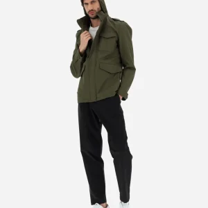 Field Jacket In Light Cotton Stretch>Herno Outlet