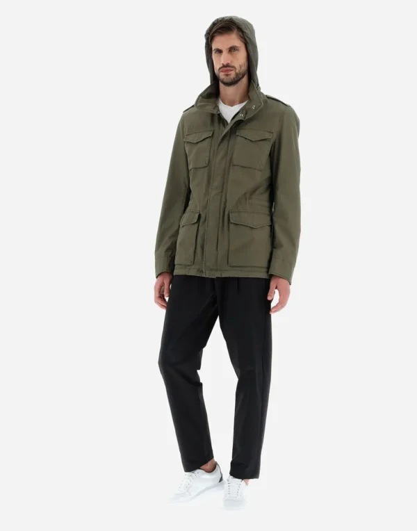 Field Jacket Tigri Lavato>Herno Clearance