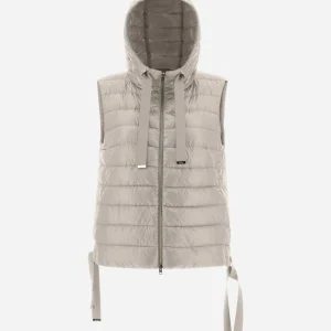 Gilet Con Cappuccio In Nylon Ultralight>Herno Flash Sale