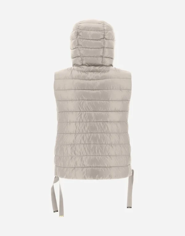 Gilet Con Cappuccio In Nylon Ultralight>Herno Flash Sale