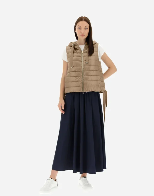 Gilet Con Cappuccio In Nylon Ultralight>Herno Clearance