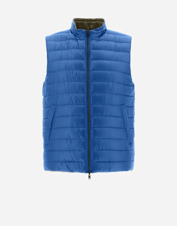 Gilet In Nylon Ultralight Reversibile Bicolore>Herno Clearance