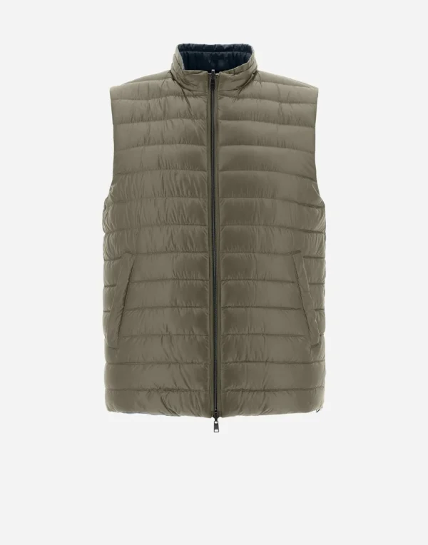 Gilet In Nylon Ultralight Reversibile Bicolore>Herno Discount