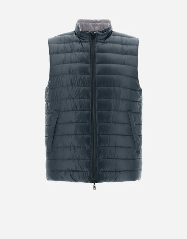 Gilet In Nylon Ultralight Reversibile Bicolore>Herno Store