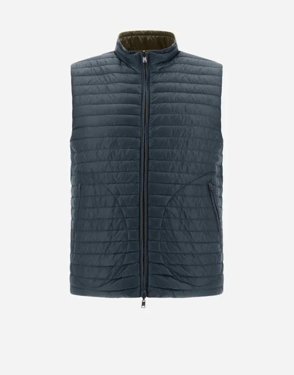 Gilet In Nylon Ultralight Reversibile Bicolore>Herno Discount