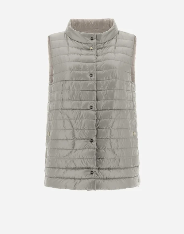 Gilet In Nylon Ultralight Reversibile Bicolore>Herno Outlet