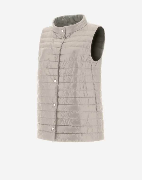 Gilet In Nylon Ultralight Reversibile Bicolore>Herno Outlet