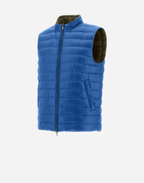 Gilet In Nylon Ultralight Reversibile Bicolore>Herno Clearance