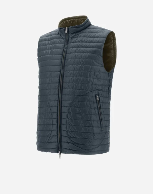 Gilet In Nylon Ultralight Reversibile Bicolore>Herno Discount