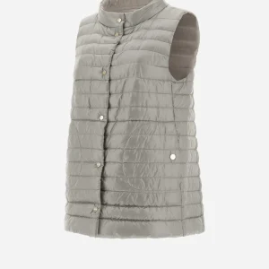 Gilet In Nylon Ultralight Reversibile Bicolore>Herno Outlet