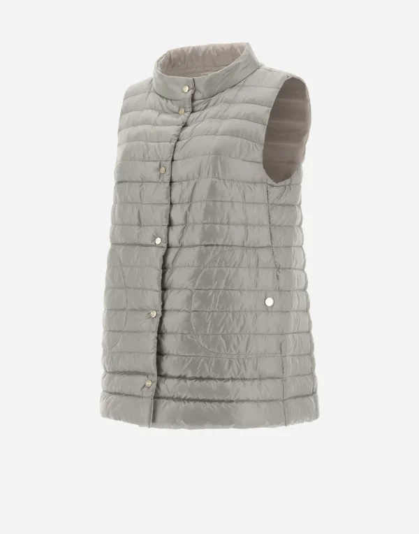 Gilet In Nylon Ultralight Reversibile Bicolore>Herno Outlet