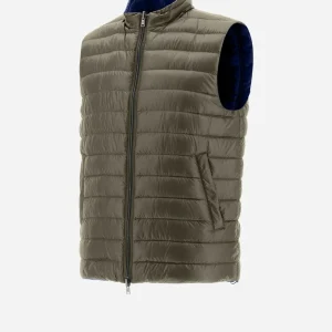 Gilet In Nylon Ultralight Reversibile Bicolore>Herno Clearance