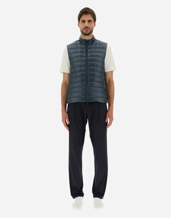 Gilet In Nylon Ultralight Reversibile Bicolore>Herno Store