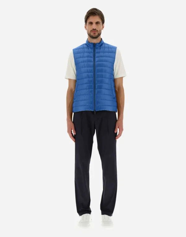 Gilet In Nylon Ultralight Reversibile Bicolore>Herno Clearance