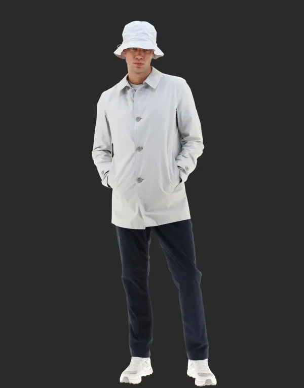 Impermeabile Laminar 2Layer Con Cappello A Secchiello>Herno Flash Sale