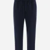 Pantaloni Resort In Boiled Wool Jersey>Herno Outlet