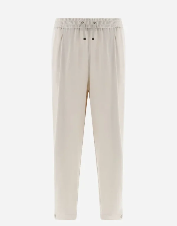 Pantaloni Resort In Satin Effect>Herno Cheap