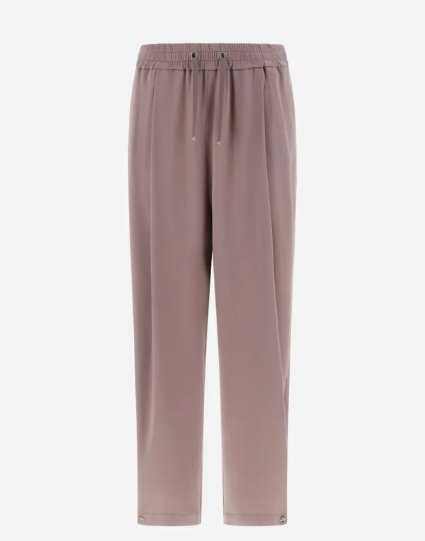 Pantaloni Resort In Satin Effect>Herno Outlet