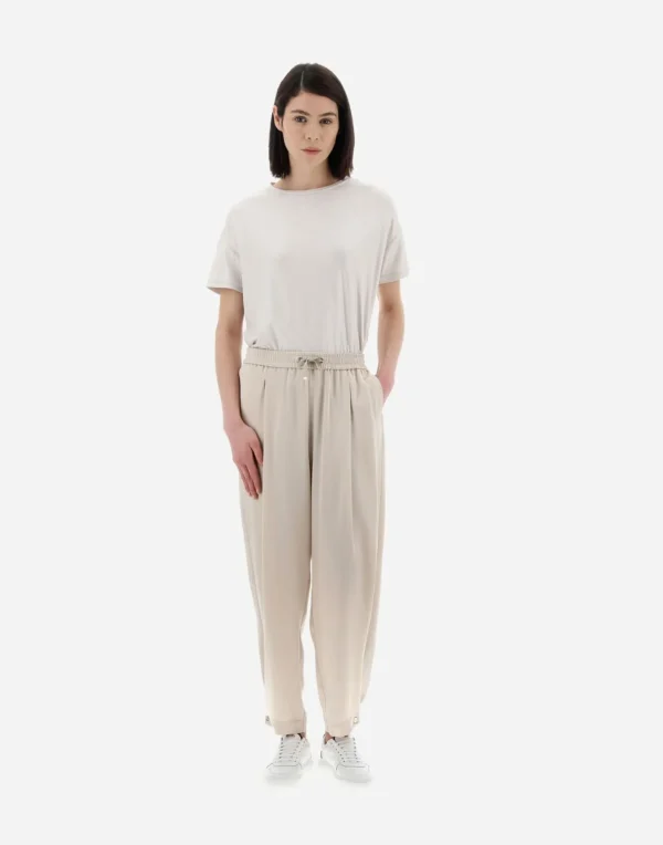 Pantaloni Resort In Satin Effect>Herno Cheap