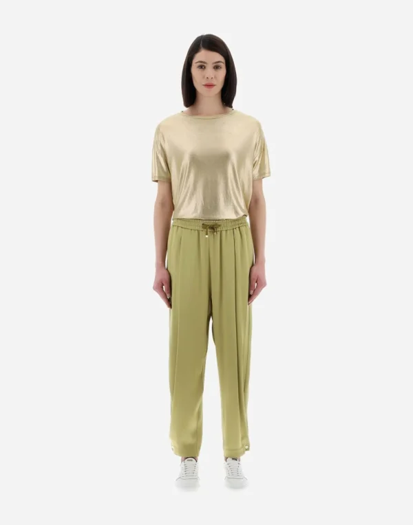 Pantaloni Resort In Satin Effect>Herno Cheap