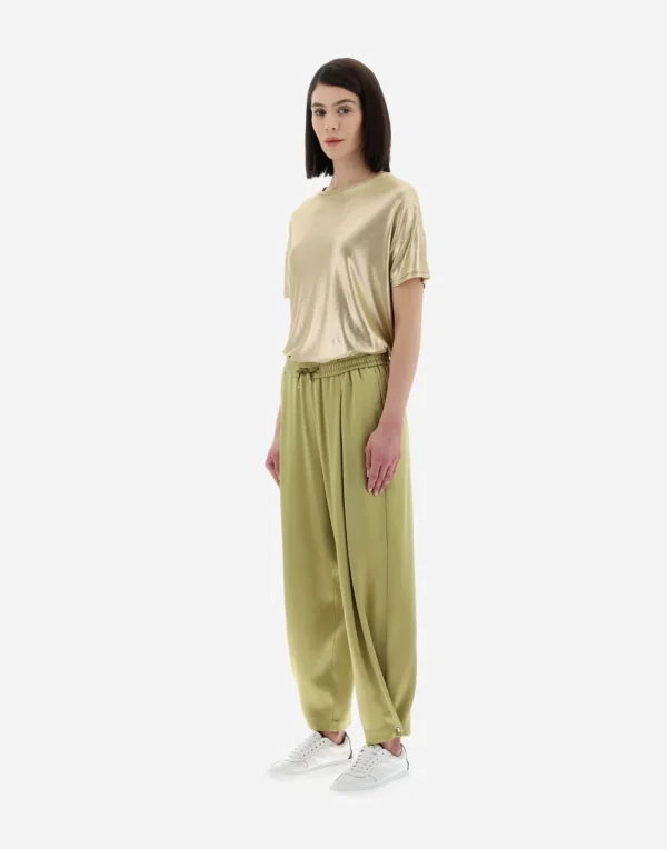 Pantaloni Resort In Satin Effect>Herno Cheap